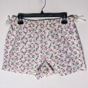 Vintage 90s Marissa! Tropical Surfer Print Drawstring Waist Cotton Shorts M